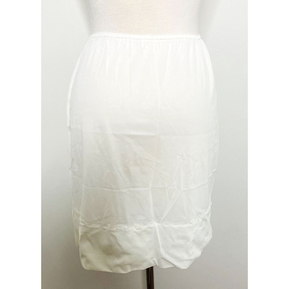 Vintage Aristocraft by Superior Ivory Nylon Lingerie Half Slip Side Slit Sz S
